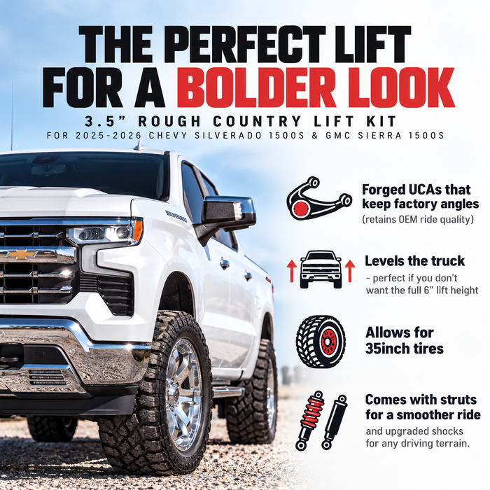 3.5inch Lift Kit | 2025-2026 Chevy Silverado 1500 & GMC Sierra 1500 2WD/4WD