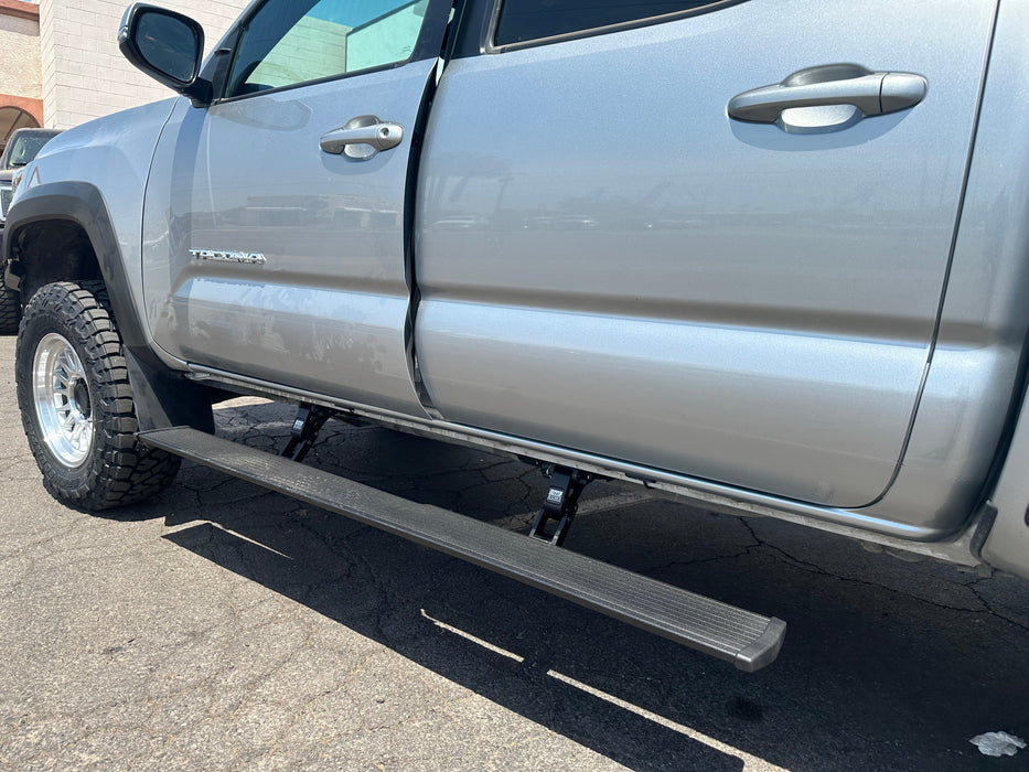 AMP Research Electric Running Boards | 2007-2013 Chevy Silverado 2500 crew cab & ext cab