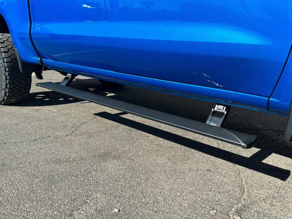 AMP Research Electric Running Boards | 2007-2013 Chevy Silverado 2500 crew cab & ext cab