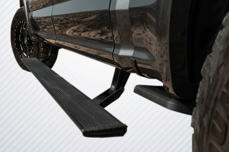 AMP Research Electric Running Boards | 2007-2013 GMC Sierra 2500/3500 crew cab & ext cab