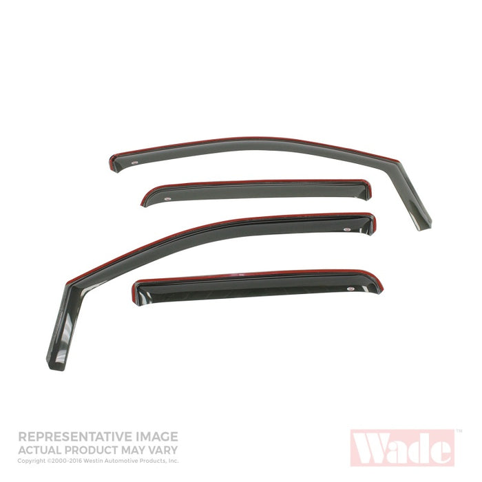 Westin 1996-2002 Toyota 4Runner Wade In-Channel Wind Deflector 4pc - Smoke