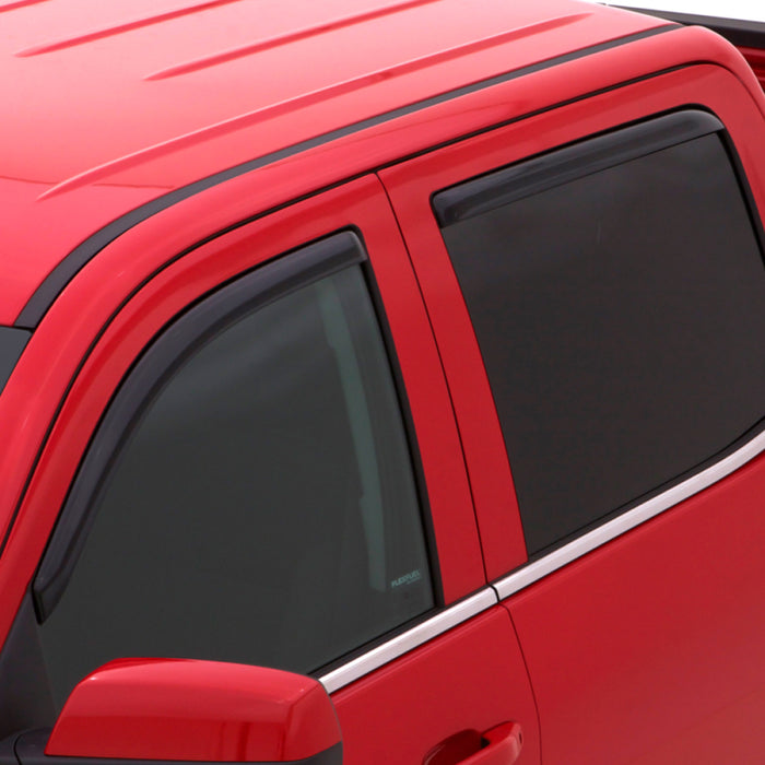 AVS 14-18 Jeep Cherokee Ventvisor In-Channel Front & Rear Window Deflectors 4pc - Smoke