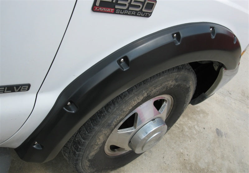 Lund 99-07 Ford F-250 RX-Rivet Style Smooth Elite Series Fender Flares - Black (2 Pc.)