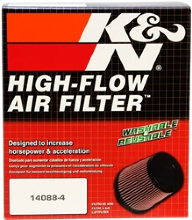 K&N Universal Clamp-On Air Filter 4in FLG / 6-1/2in B / 4-1/2in T / 6in H