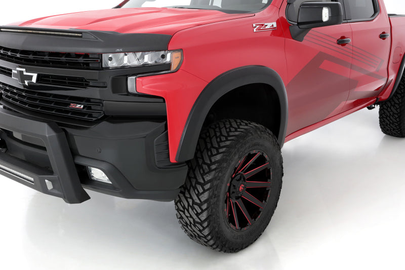 Lund 2019 Chevy Silverado 1500 SX-Sport Smooth Elite Series Front Fender Flares - Black (2 Pc.)