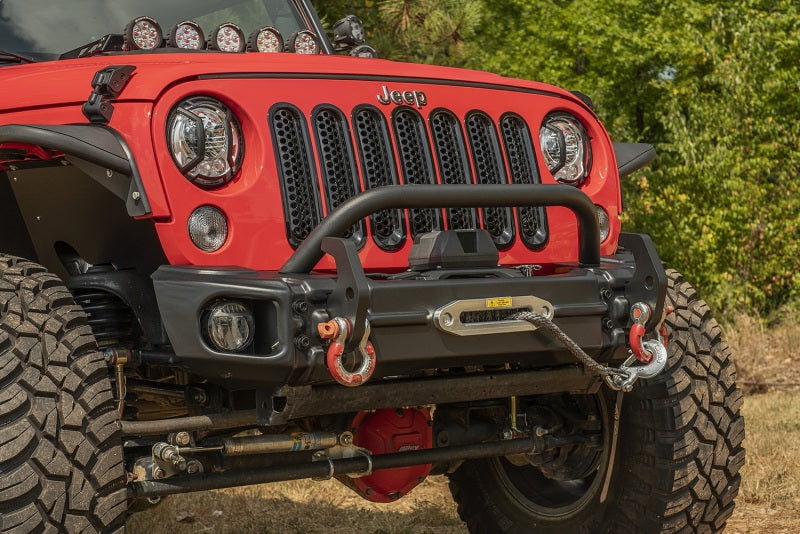 Rugged Ridge Arcus Front Bumper Set W/ Overrider 07-18 Jeep Wrangler JK