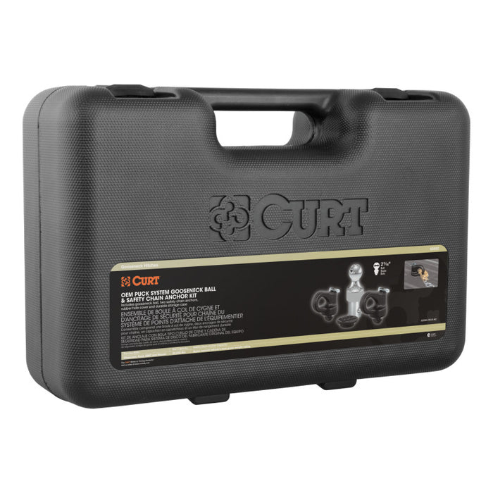 Curt OEM Puck System 2-5/16in Gooseneck Ball & Safety Chain Anchor Kit