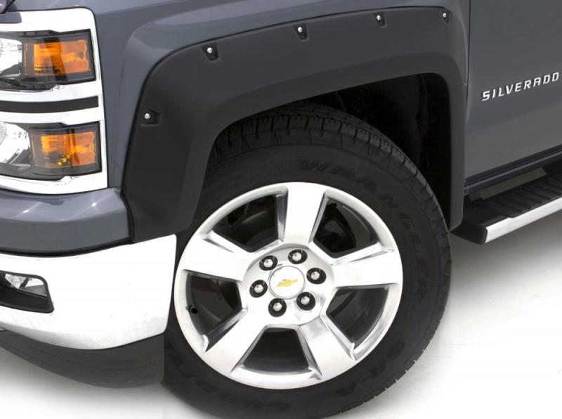 Lund 07-14 GMC Sierra 2500 RX-Rivet Style Textured Elite Series Fender Flares - Black (4 Pc.)