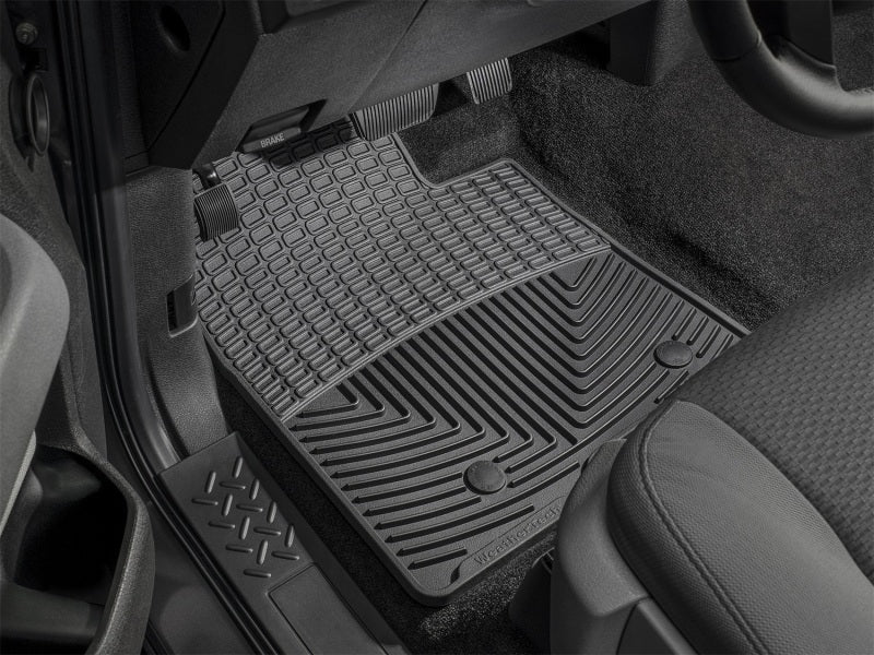 WeatherTech 12-13 Ford Mustang Front Rubber Mats - Black