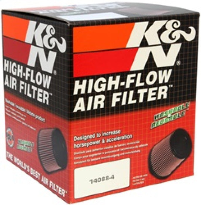 K&N Universal Clamp-On Air Filter 3in FLG / 6in B / 4-1/2in T / 6in H
