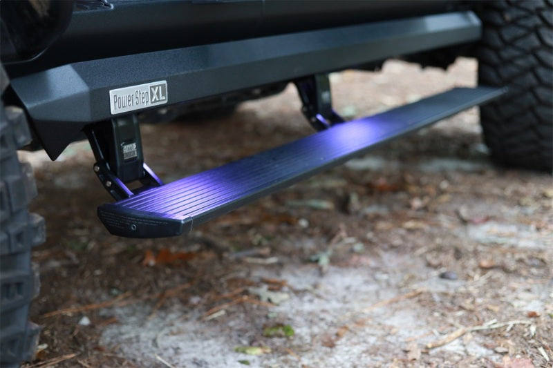 AMP Research 18-22 Jeep Wrangler JL 2DR PowerStep XL - Black (Incl OEM Style Illumination)