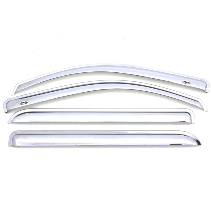 AVS 99-01 Cadillac Escalade Ventvisor Outside Mount Front & Rear Window Deflectors 4pc - Chrome