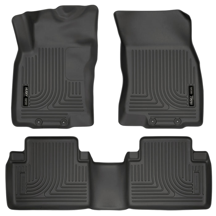Husky Liners WeatherBeater 14 Nissan Rogue Front & Second Row Black Floor Liners