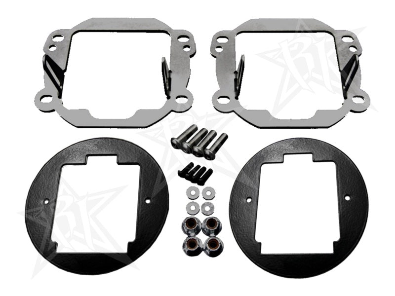 Rigid Industries Jeep JK - Fog Light Kit - Mounts set of Dually/d2
