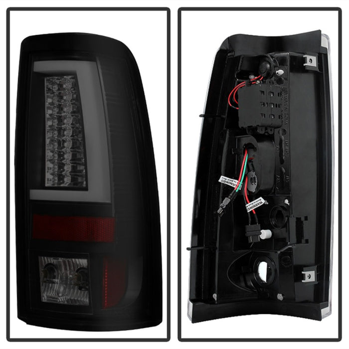 Spyder 03-06  Chevy Silverado (Does Not Fit Stepside) Version 2 LED Tail Lights - Black Smoke