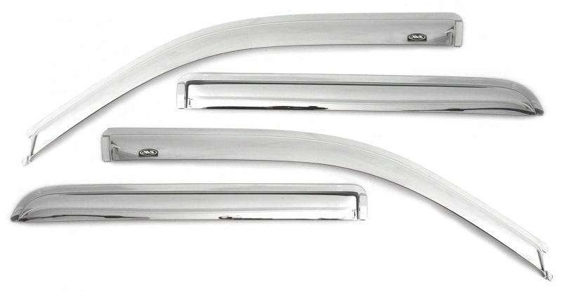 AVS 2019 Chevrolet Silverado / GMC Sierra Front & Rear Ventvisor Window Deflectors 4pc - Chrome