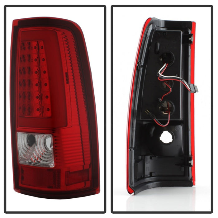 xTune Chevy Silverado 1500/2500/3500 99-02 / Version 3 Tail Lights Red Clear ALT-ON-CS99V3-LBLED-RC