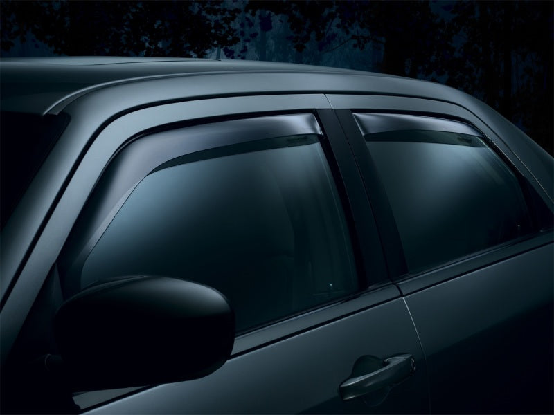WeatherTech 05-13 Toyota Tacoma Access Cab Front and Rear Side Window Deflectors - Dark Smoke