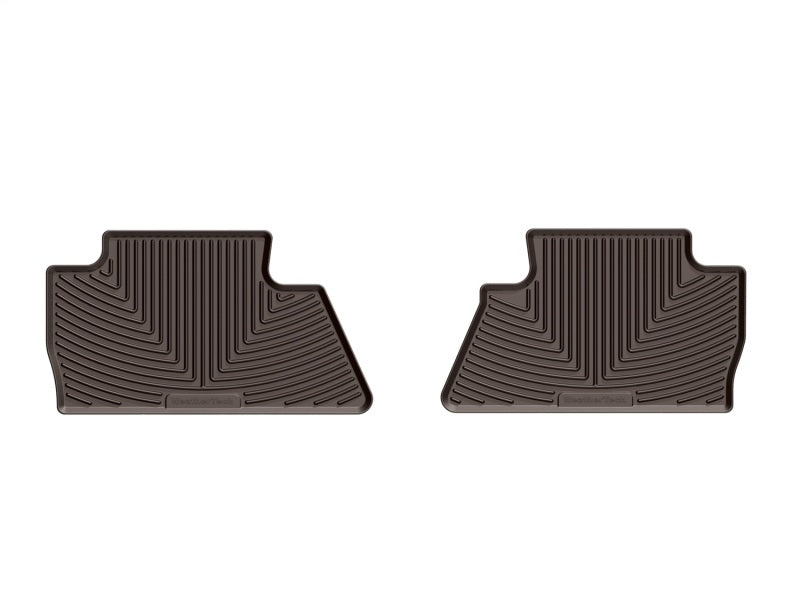 WeatherTech 2014+ Chevy Silverado Rear Rubber Mats - Cocoa (Fits 1500 Only)