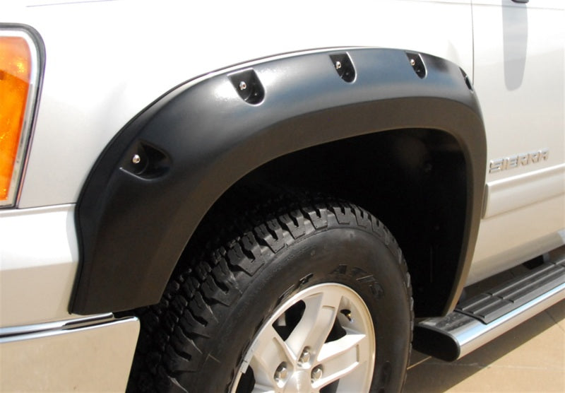 Lund 07-13 GMC Sierra 1500 RX-Rivet Style Smooth Elite Series Fender Flares - Black (4 Pc.)