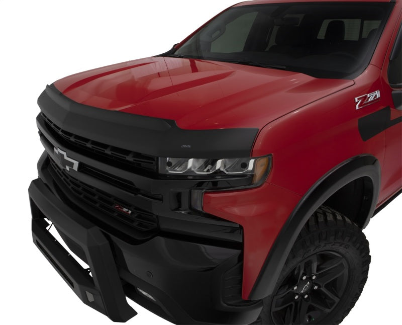 AVS 2019 Chevrolet Silverado 1500 (Excl. ZR2/LT Trail Bss) Aeroskin II Low Profile Hood Shield - Blk