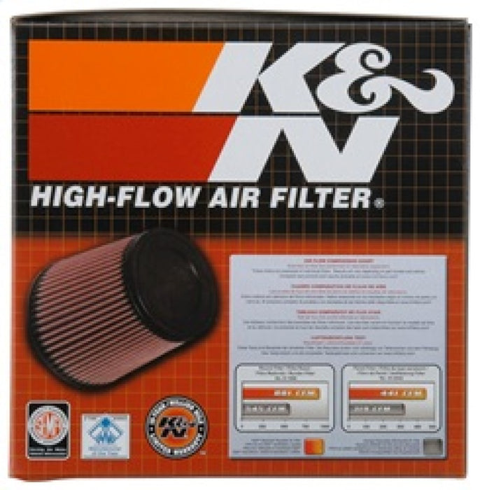 K&N Filter Universal Rubber Filter 3in Flange ID 6in Base OD 5.125in Top OD 5in Height