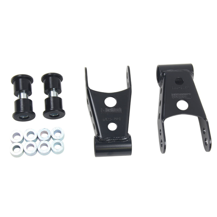 Belltech SHACKLE KIT 15-16 Ford F150 (All Cabs) 4WD 1in / 2in Rear Drop