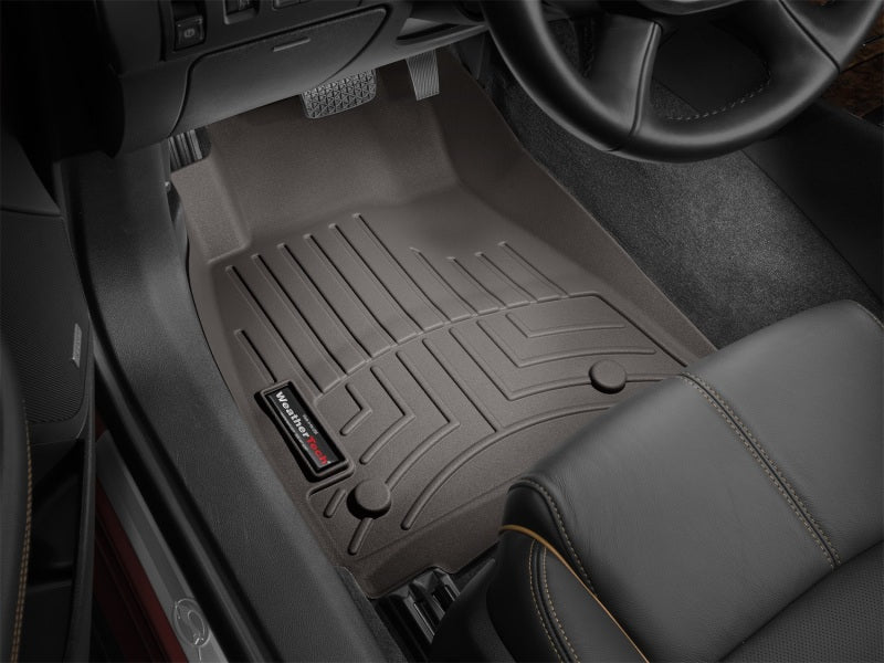 WeatherTech 2014+ Chevrolet Silverado Cocoa Front & Rear Floorliners