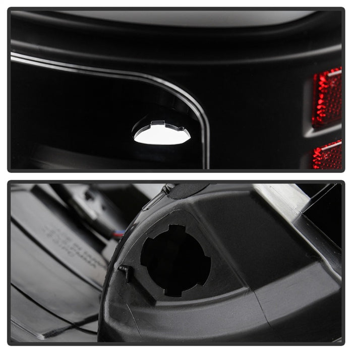Spyder Dodge Ram 2013-2014 Light Bar LED Tail Lights - All Black ALT-YD-DRAM13V2-LED-BKV2