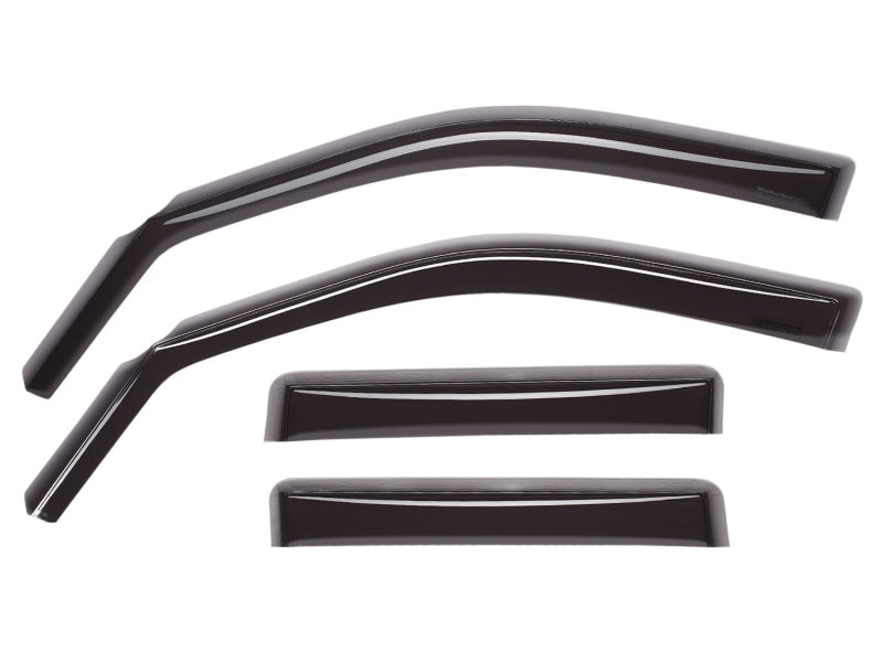 WeatherTech 2015+ Ford F-150 SuperCab Front and Rear Side Window Deflectors - Dark Smoke