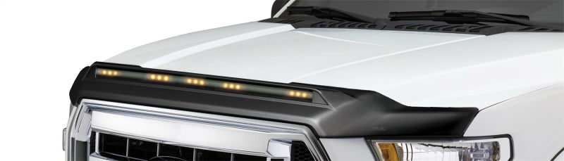 AVS 2019 Chevy Silverado 1500 (Excl. ZR2/LT Trail Boss) Aeroskin Low Profile Hood Shield w/Lgt - Blk