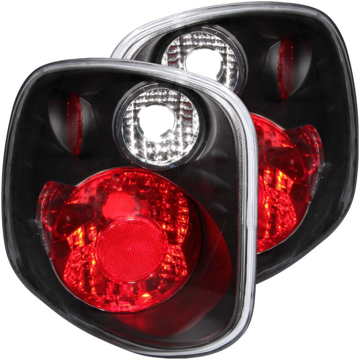 ANZO 2001-2003 Ford F-150 Taillights Black