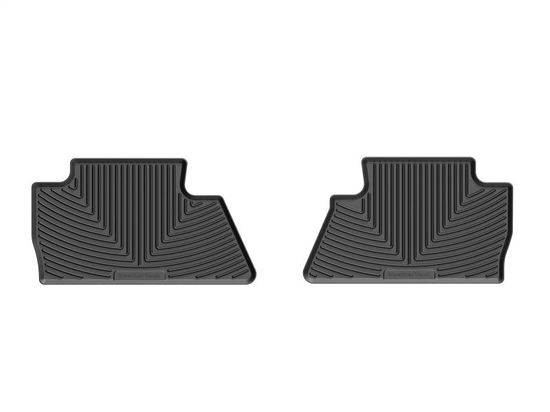 WeatherTech 14+ Chevrolet Silverado Rear Rubber Mats - Black