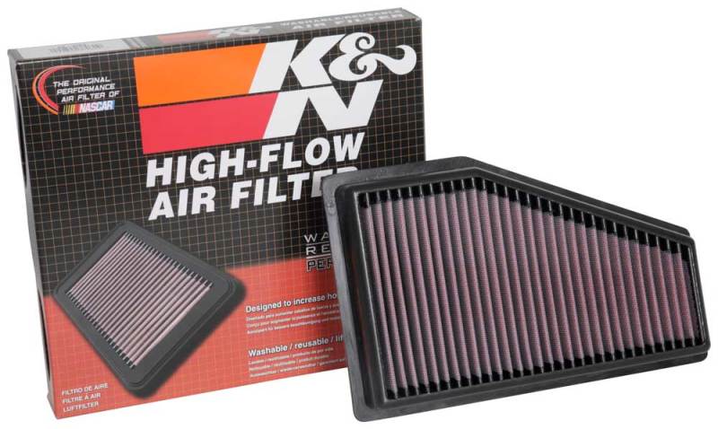 K&N 2019 Jeep Cherokee L4-2.4L V6-3.2L F/I Replacement Drop In Air Filter