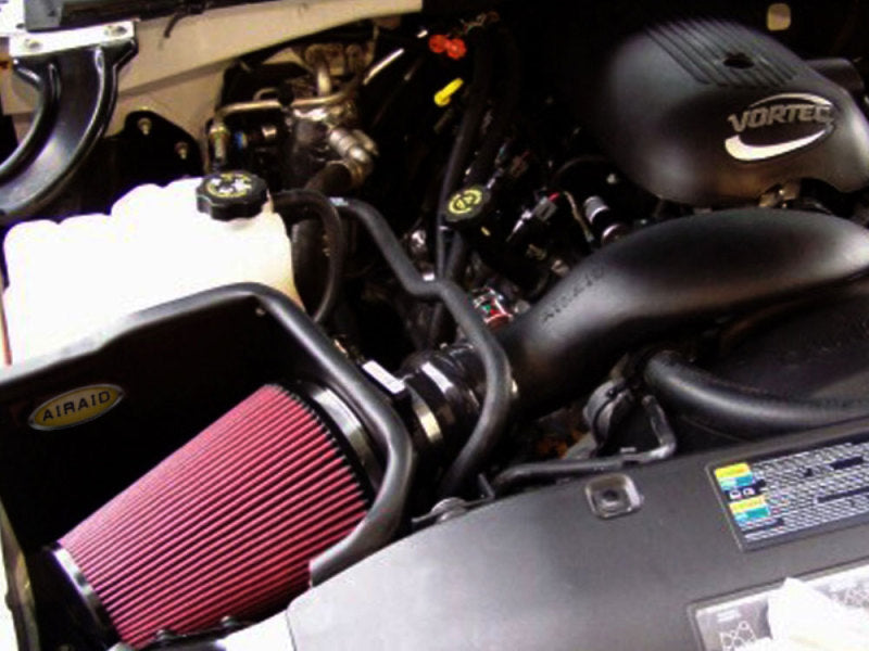 Airaid 99-06 Chevy Silverado 4.8/5.3/6.0L (w/Low Hood) CAD Intake System w/ Tube (Dry / Red Media)