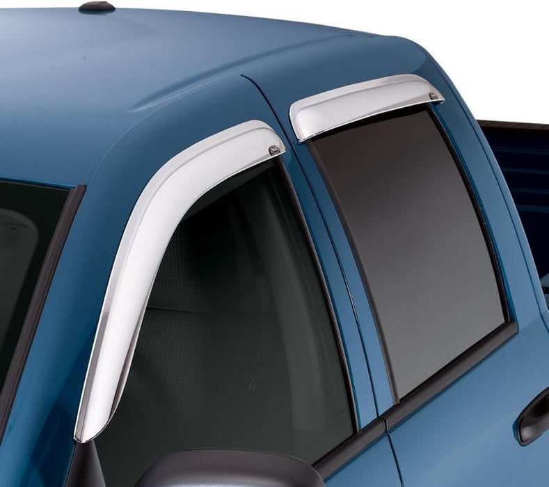 AVS 15-18 Chevy Silverado 2500 Ext. Cab Ventvisor Front & Rear Window Deflectors 4pc - Chrome