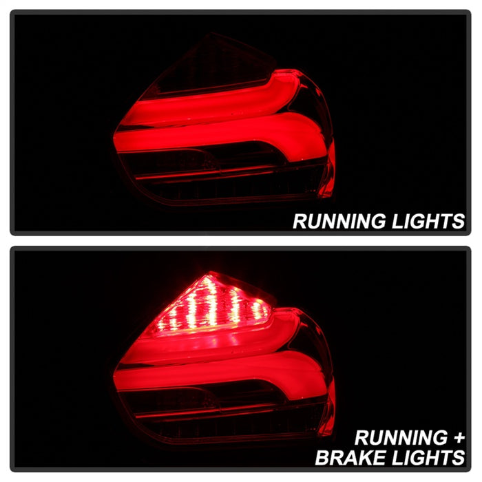 Spyder 15-17 Ford Focus Hatch LED Tail Lights w/Indicator/Reverse - Red Clr (ALT-YD-FF155D-LED-RC)
