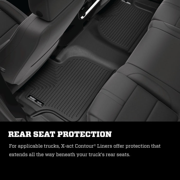 Husky Liners 2014 Toyota Tundra Crew Cab / Ext Cab X-Act Contour Black 2nd Seat Floor Liner