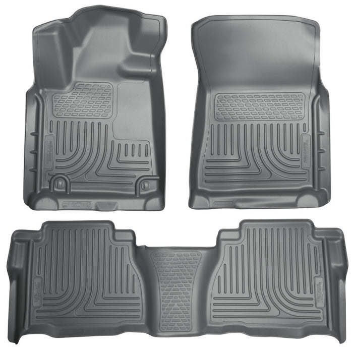 Husky Liners 2012 Toyota Tundra Double/CrewMax Cab WeatherBeater Combo Gray Floor Liners