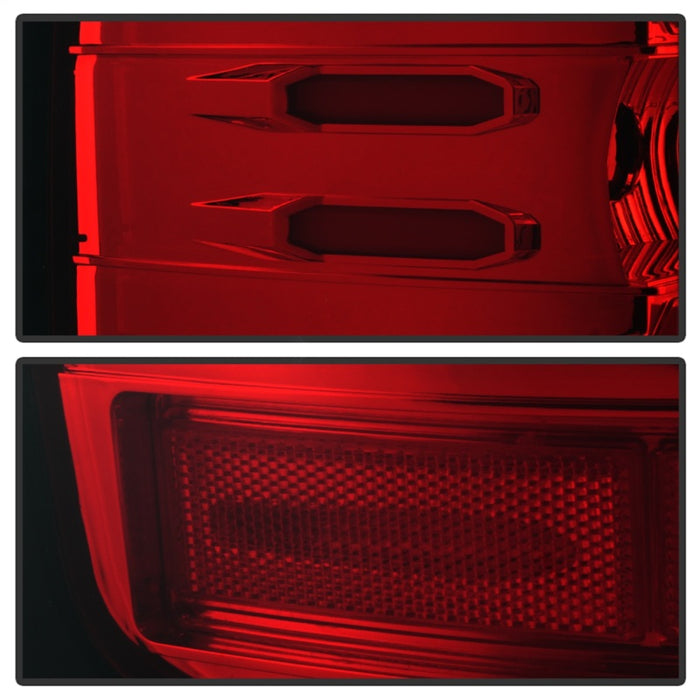 Spyder Chevy Silverado 2016-2017 Light Bar LED Tail Lights - Red Clear ALT-YD-CS16-LED-RC
