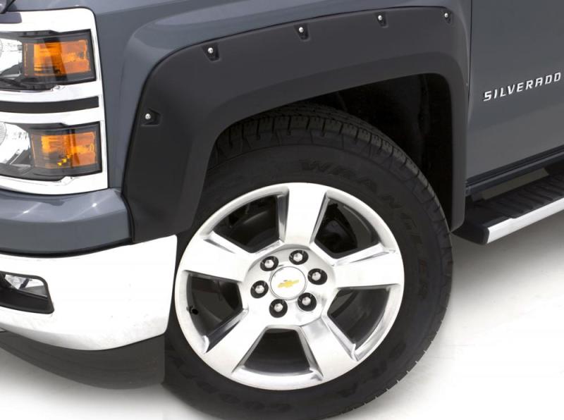 Lund 14-17 Toyota Tundra RX-Rivet Style Smooth Elite Series Fender Flares - Black (4 Pc.)