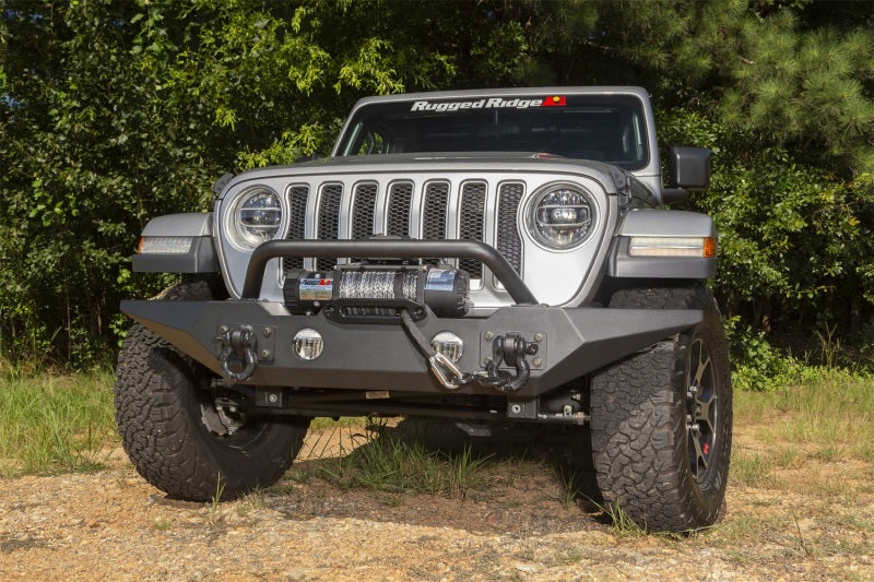 Rugged Ridge Spartan Front Bumper SE W/Overrider 18-20 Jeep Wrangler JL/JT