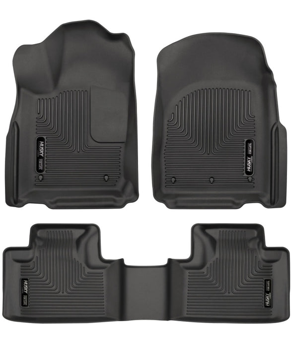 Husky Liners 16 Dodge Durango/Jeep Grand Cherokee Weatherbeater Black Front & 2nd Seat Floor Liners