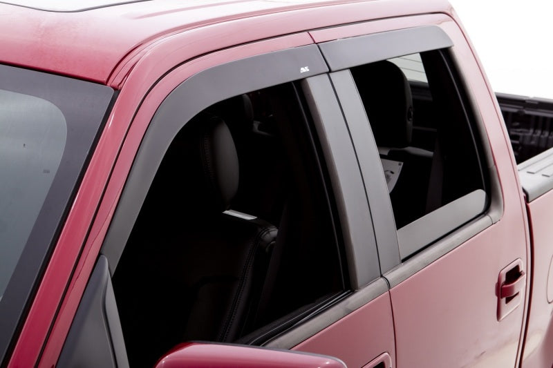 AVS 05-18 Nissan Frontier Crew Cab Ventvisor Low Profile Window Deflectors 4pc - Matte Black