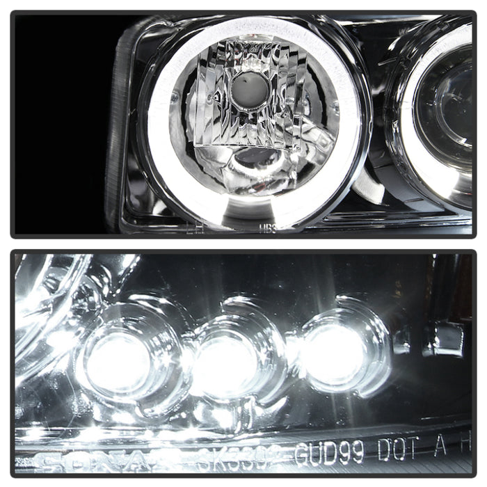 Spyder GMC Sierra 1500/2500/3500 99-06 Projector Headlights LED Halo LED Chrome PRO-YD-CDE00-HL-C